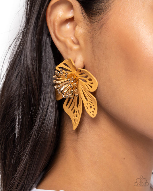 Wonderland Wallflower - Brown earrings