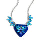 Scintillating Shield - Blue necklace