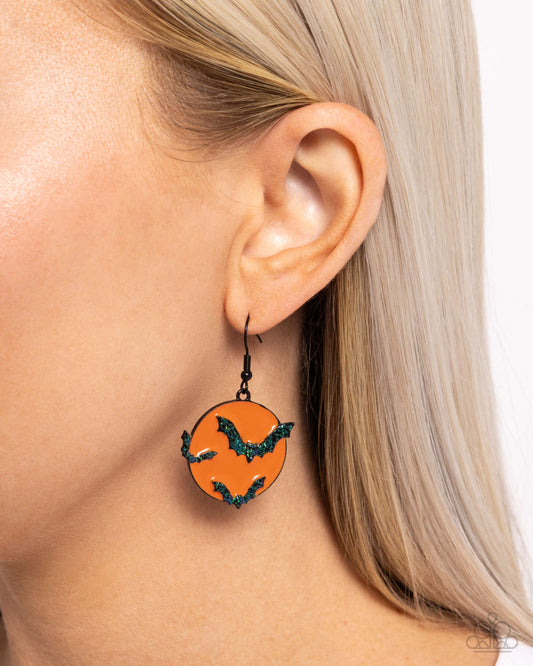 Vampire Bats - Orange earrings -Limited 2 per order