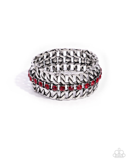 Secure Shimmer - Red bracelet