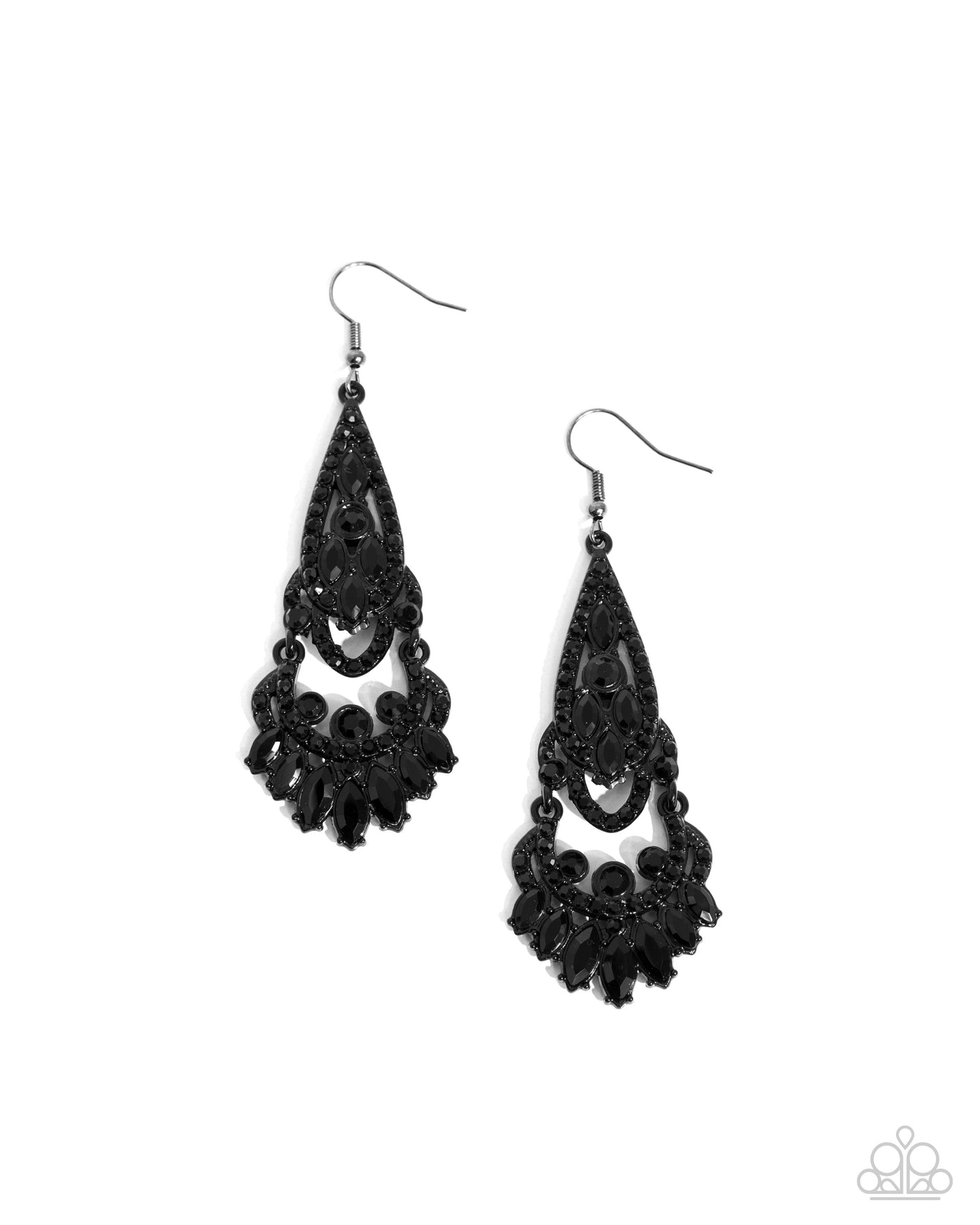 Opera Stage - Black earrings