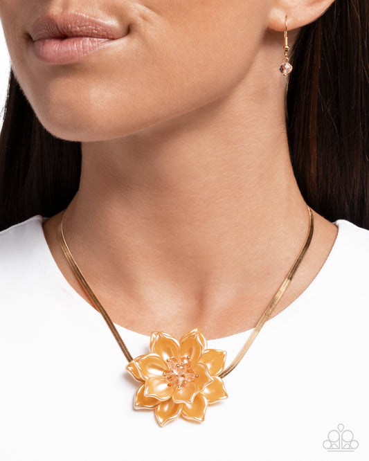 Banquet Blossom - Yellow necklace-coming soon