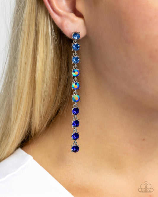 Opulent Ombré - Blue earrings