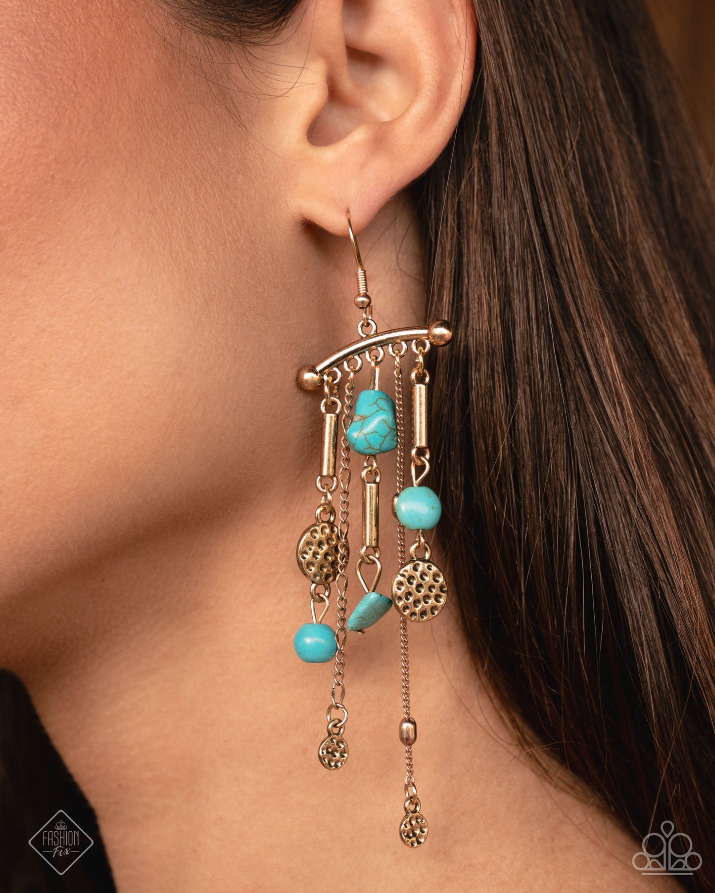 Coachella Cascade - Blue earrings