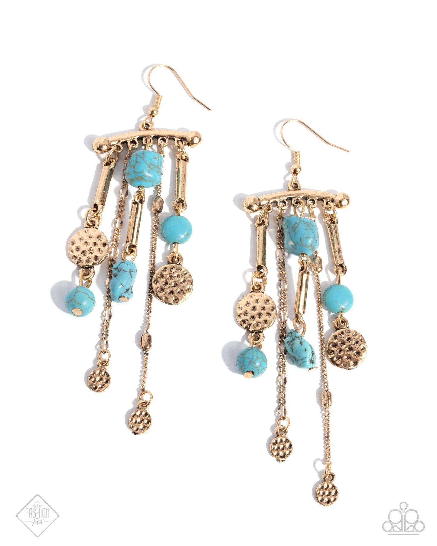 Coachella Cascade - Blue earrings