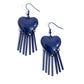 Flirty Fringe - Blue earrings -coming soon