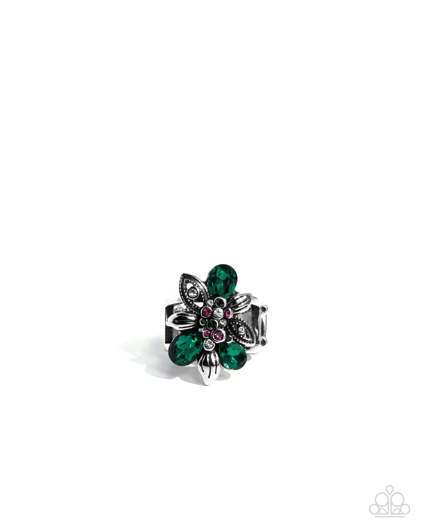 Carefree Corsage - Green ring