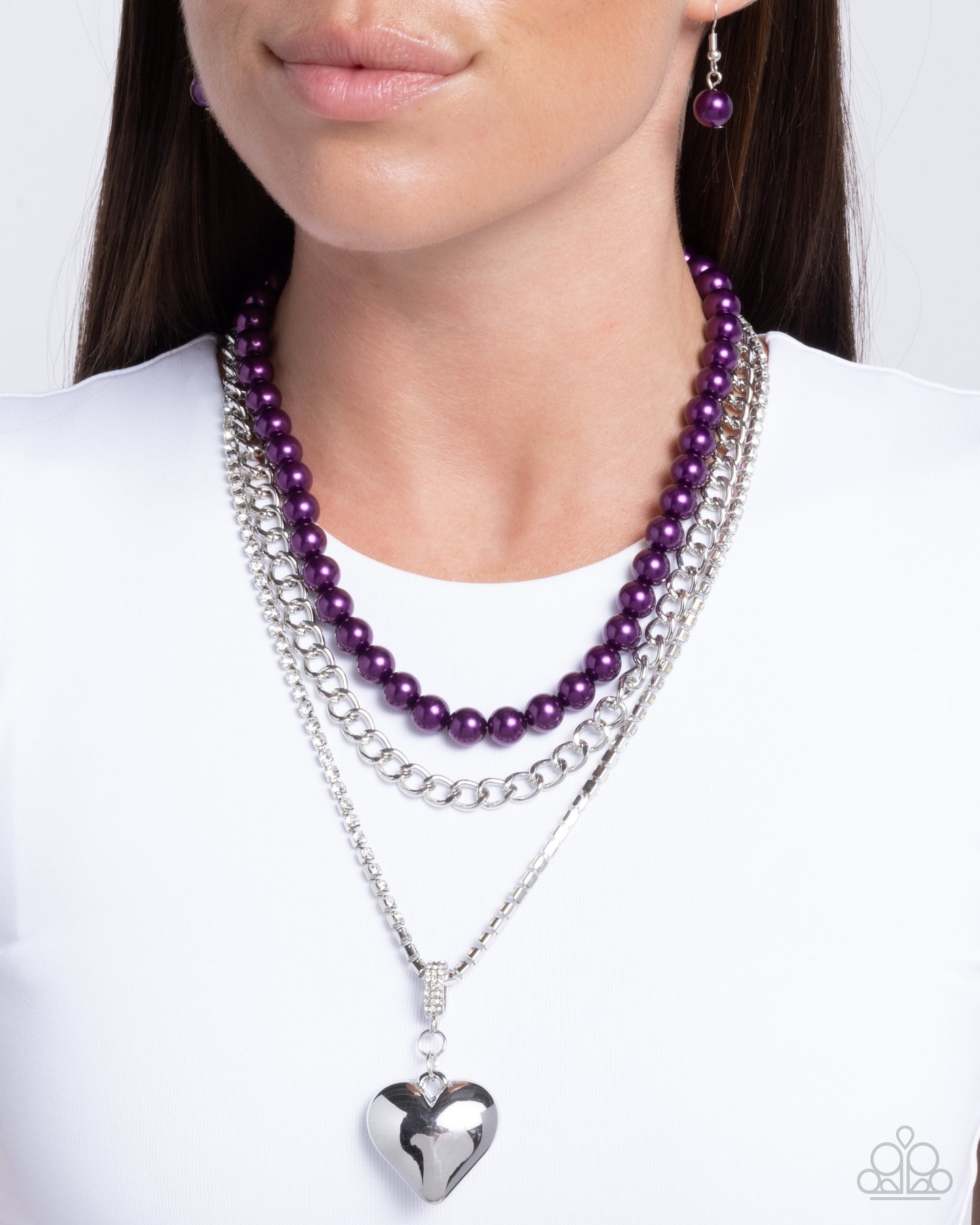 Easy Elevation - Purple necklace