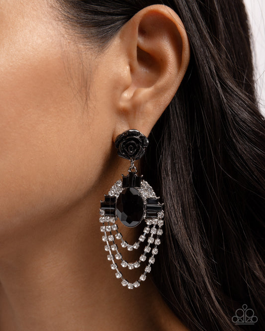 Rosy Rave - Black earrings