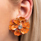 Growth Rate - Orange earrings