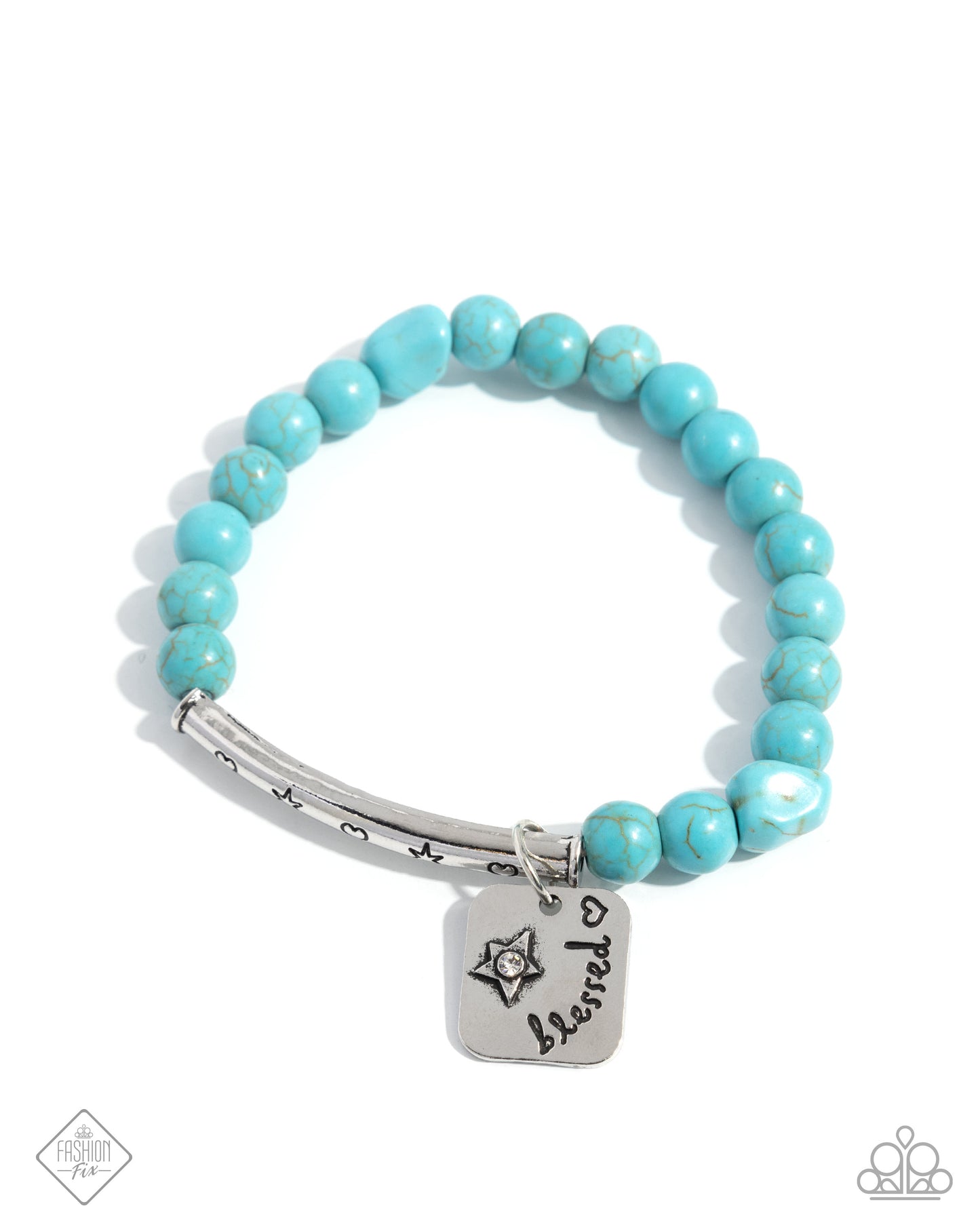 Rustic Reminder - Blue bracelet