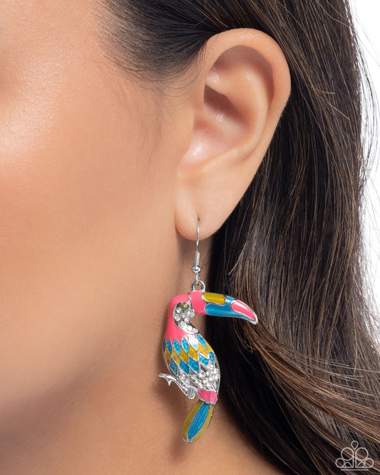 Toucan Tourist - Pink earrings-coming soon LIMIT 3 per order