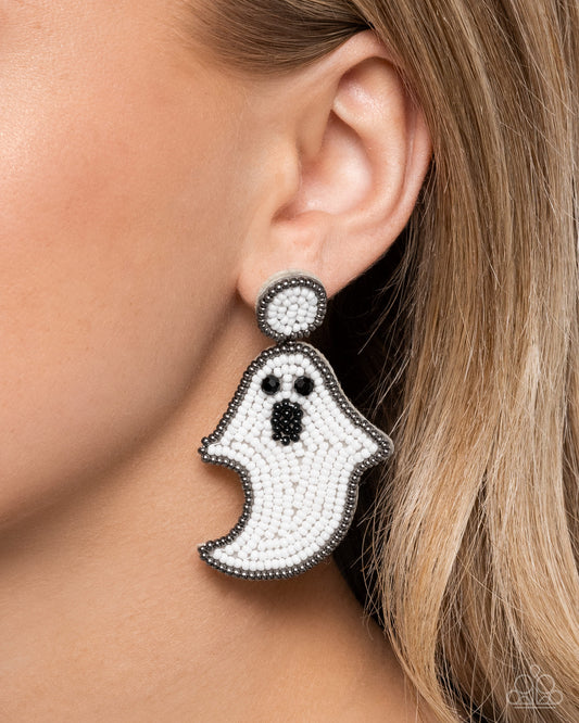 Ghost Story - White earrings -(max 2 per order)