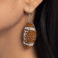 Thrilling Touchdown - Brown earrings- (Max 3 per order).