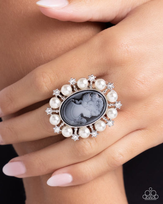 Vintage Glam - Black ring