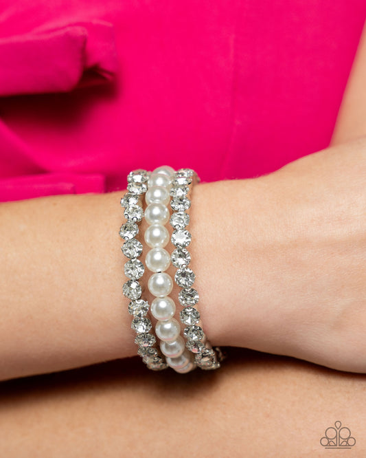 Grandiose Glitz - white bracelet LOP Dec 24’