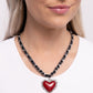 Austere Attraction - Red necklace