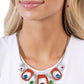 Poetically Painted - Orange necklace