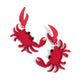 Crab Couture - Red earrings