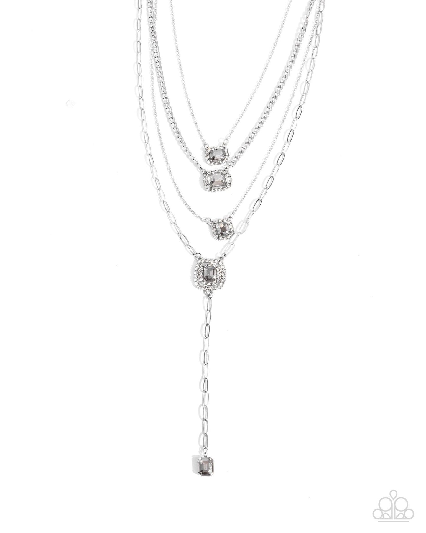 Dazzle and Stretch - Silver necklace-coming soon