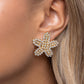 Starfish Serenade gold earrings  -clip on