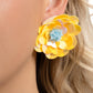 Floating Florals - Yellow earrings