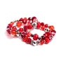 Stack of GLASS - Red bracelet-(max 2 per order)