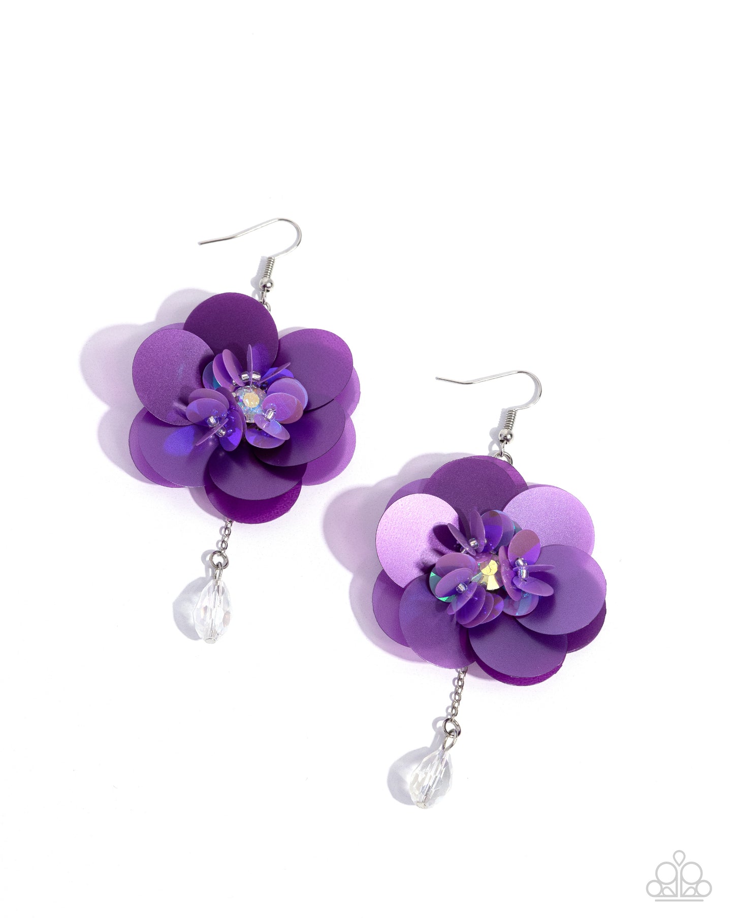 Oversized Opulence - Purple earrings