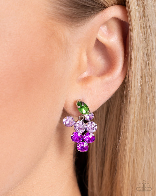 Grapevine Grace - Purple earrings