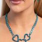 Eclectically Enamored - Blue necklace