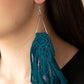 Modern day macrame- Blue earrings