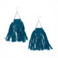 Modern day macrame- Blue earrings