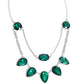 Confident Cascade green necklace