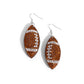 Thrilling Touchdown - Brown earrings- (Max 3 per order).