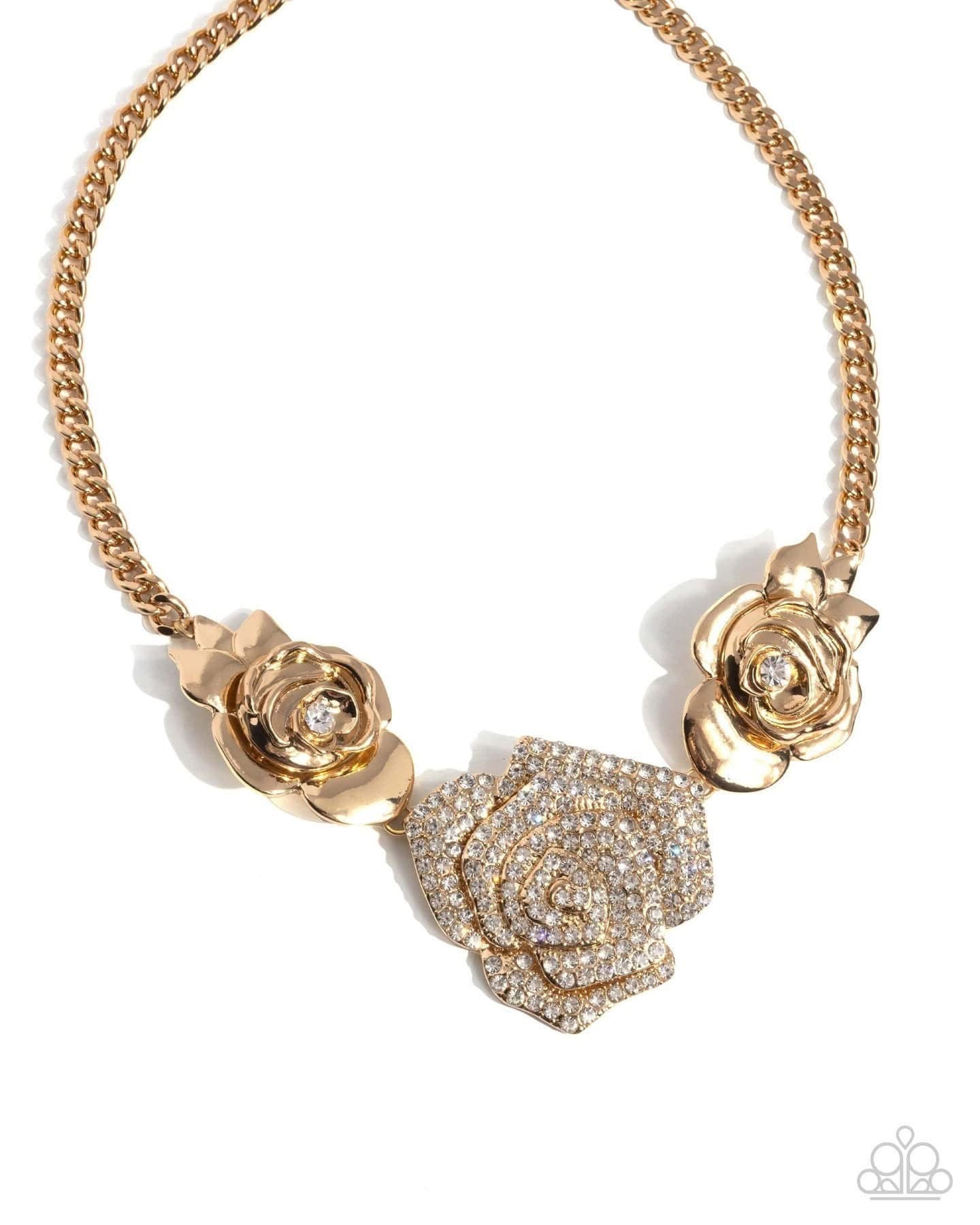 Bouquet Beacon gold necklace