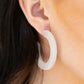 Oceanside Oasis-white earring