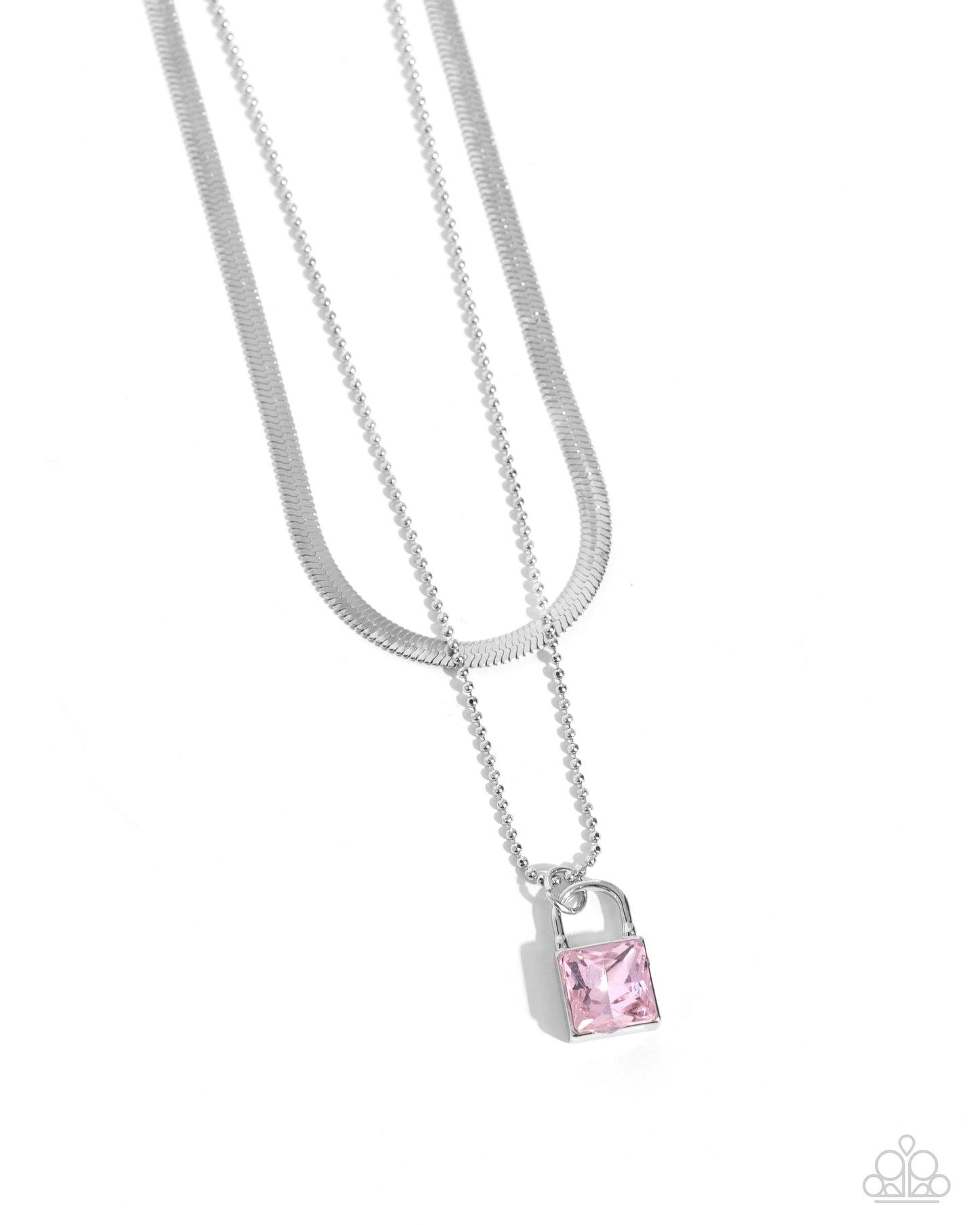 Padlock Possession - Pink necklace