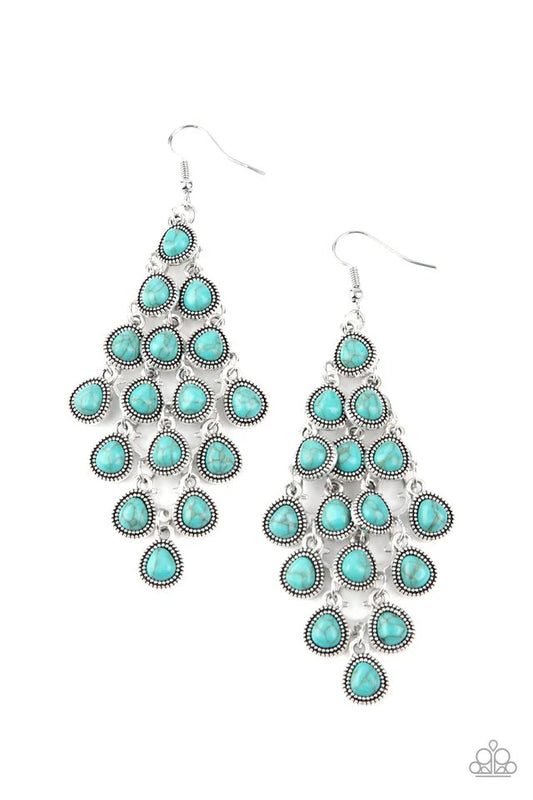 Rural Rainstorms-blue earrings