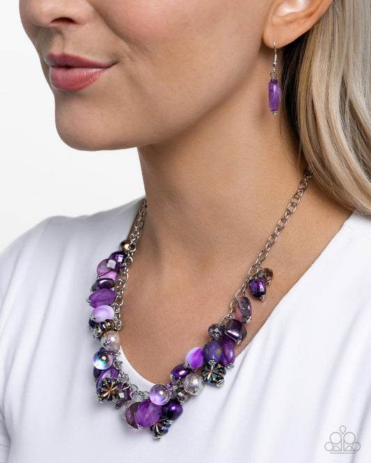 Offbeat Ofrenda - Purple necklace