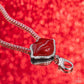 Lip Locked red necklace-