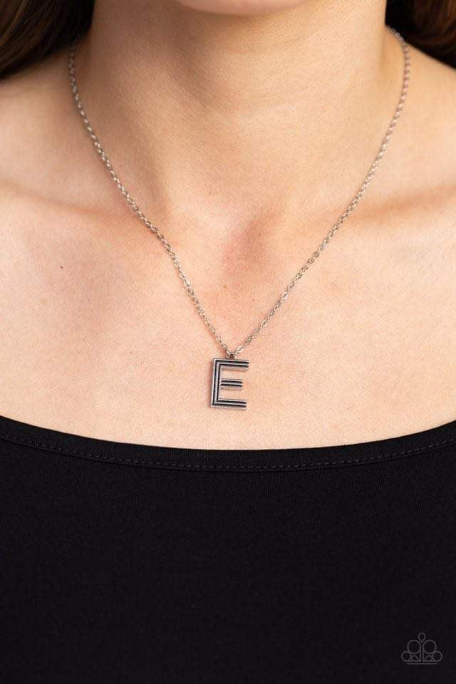 Necklace Silver “E”