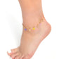 SMILEY SENSATION - GOLD SMILEY FACE ANKLET