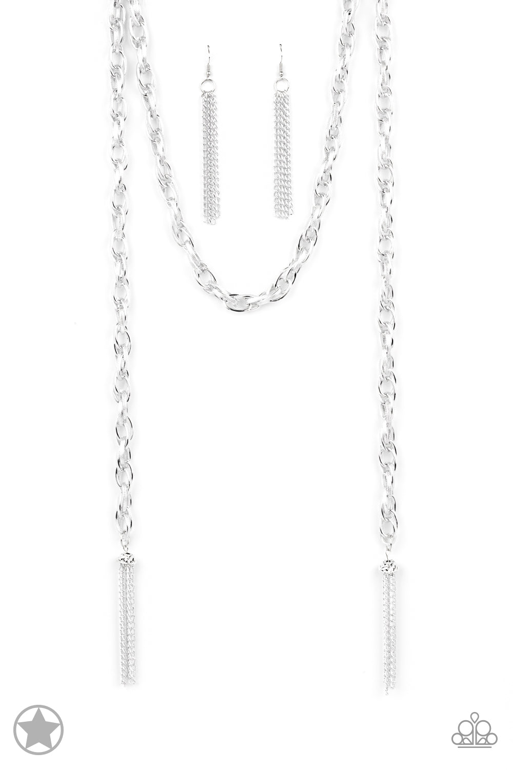 SCARFed for Attention - Silver necklace- Blockbuster