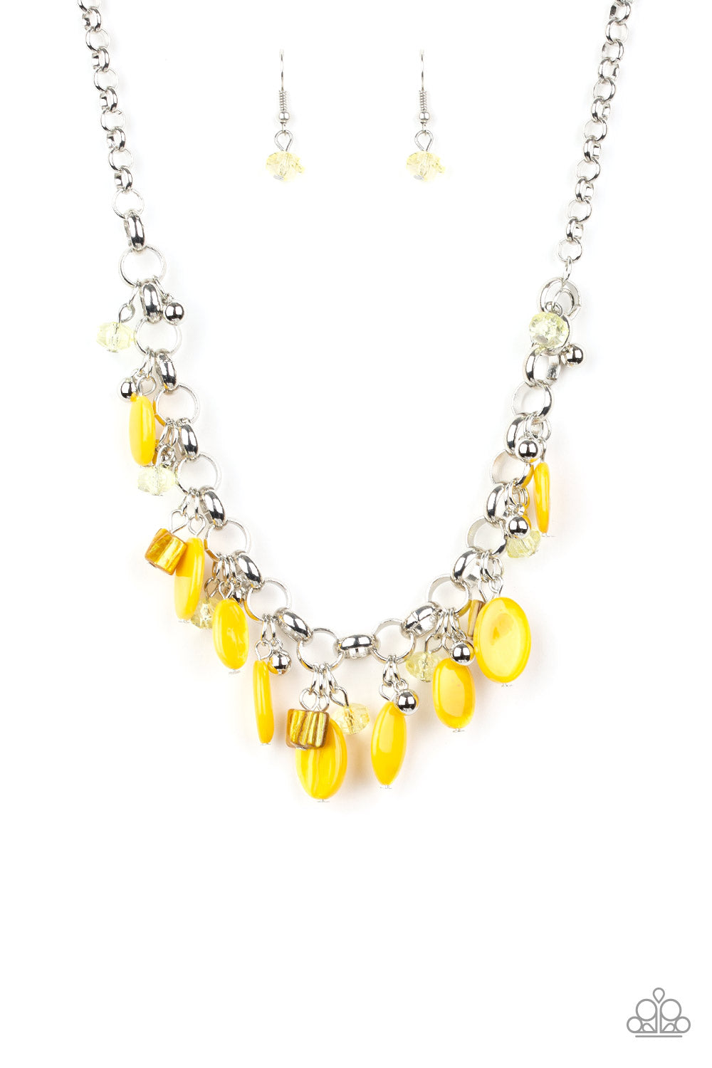 I Want To SEA The World - Yellow necklace- Vintage