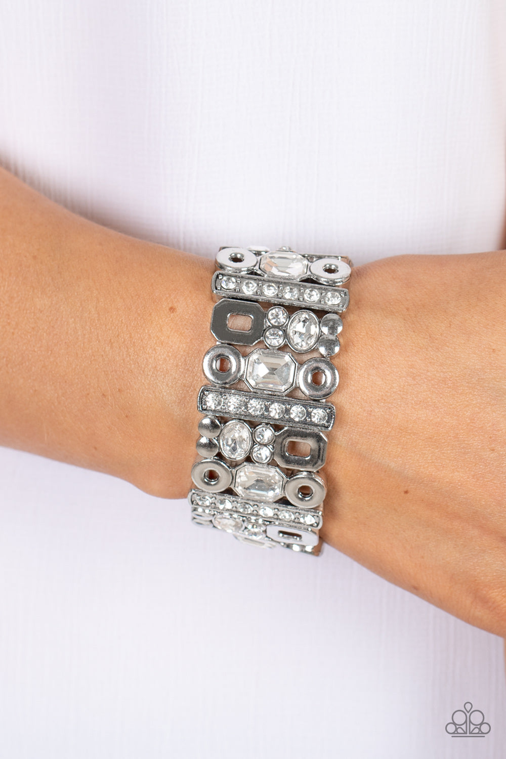 Dynamically Diverse - White bracelet