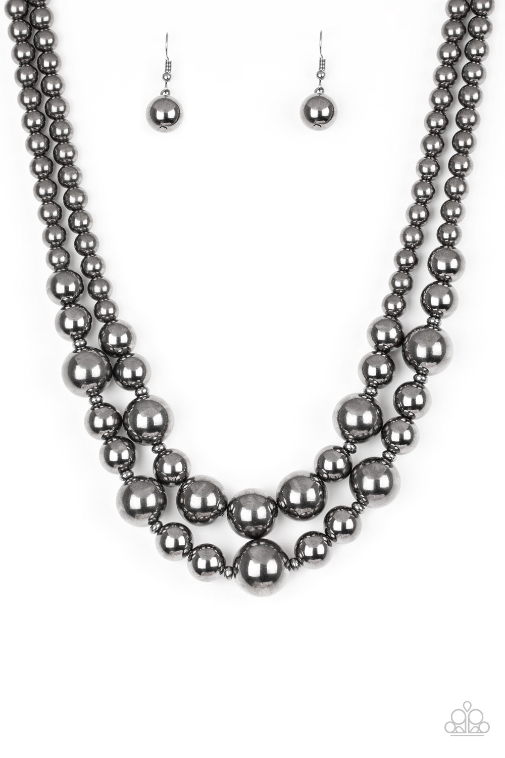 I Double Dare You - Black necklace-Vintage