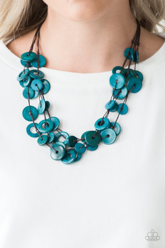 Wonderfully Walla Walla - Blue necklace-Vintage