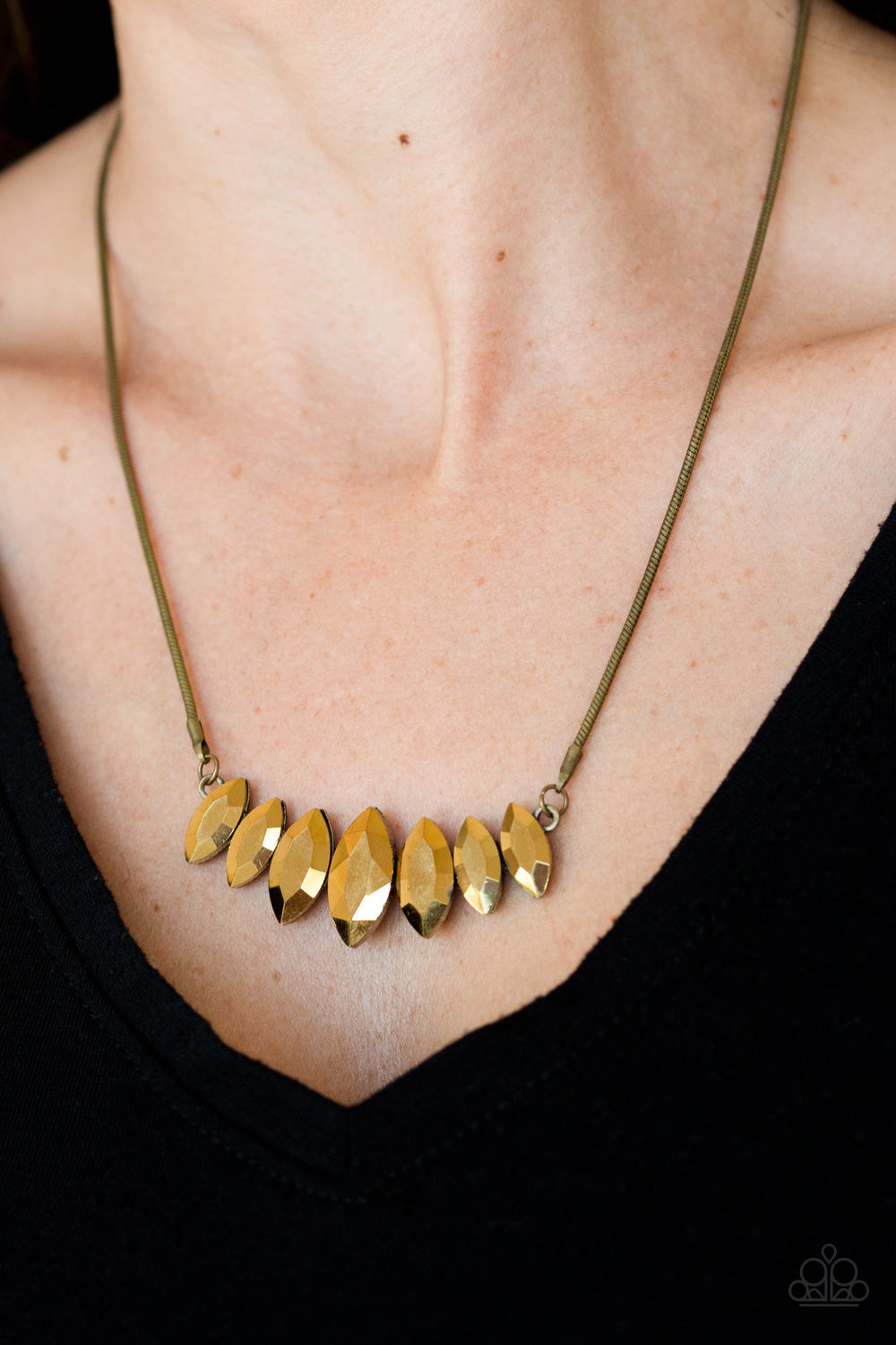 Leading Lady - Brass necklace