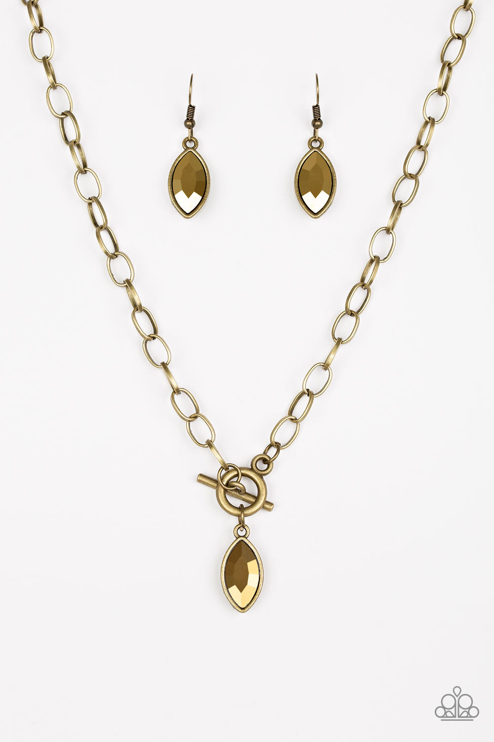 Club Sparkle - Brass necklace