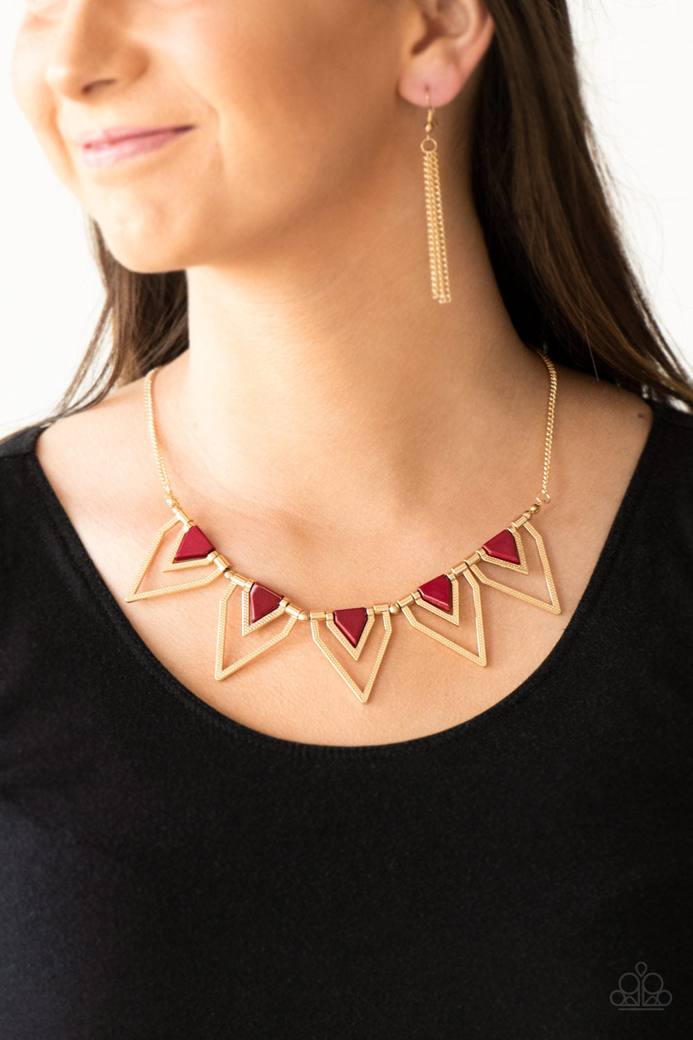 The Pack Leader - Red necklace-Vintage